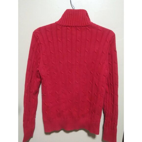 đ¤ American Living Mock Turtleneck Cardigan Sweater SizeâMedium - Picture 4 of 4